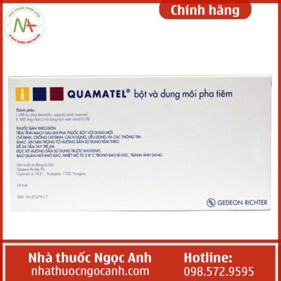 Hộp thuốc Quamatel 20mg (dạng tiêm)