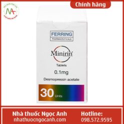 Thuốc Minirin Tablets 0.1mg trị đái tháo nhạt, tiểu đêm