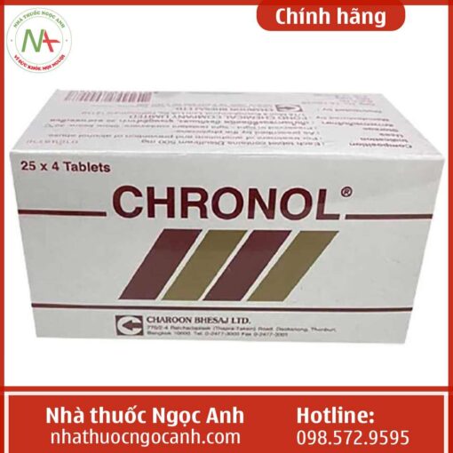 Tác dụng thuốc Chronol Charoon Bheasaj