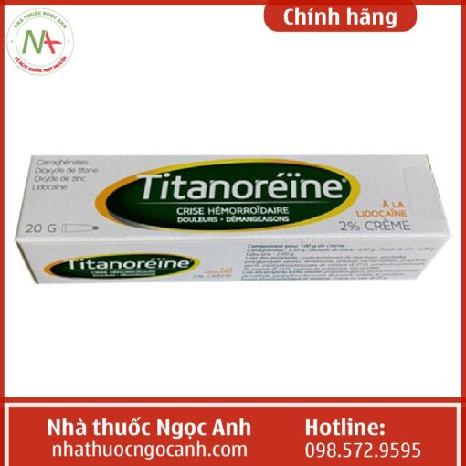 hộp thuốc Titanoreine Lidocain Creme