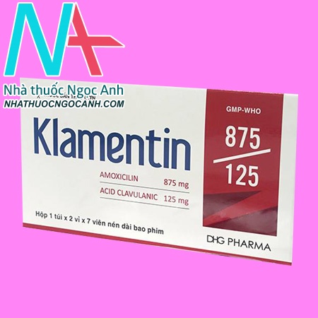 Hộp thuốc Klamentin