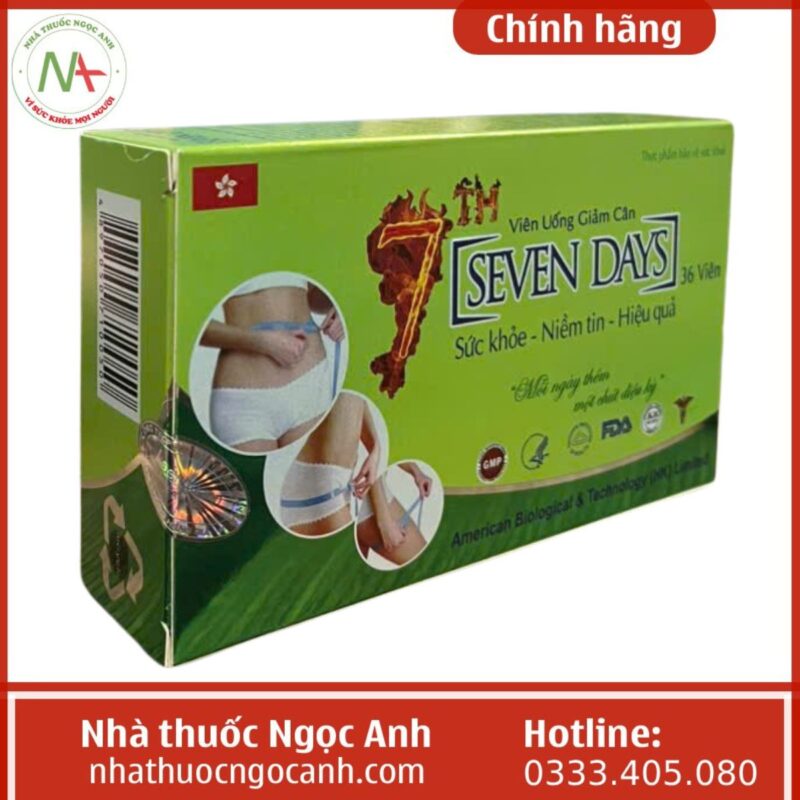 Viên uống giảm cân Seven Days giá bao nhiêu, mua ở đâu chính hãng