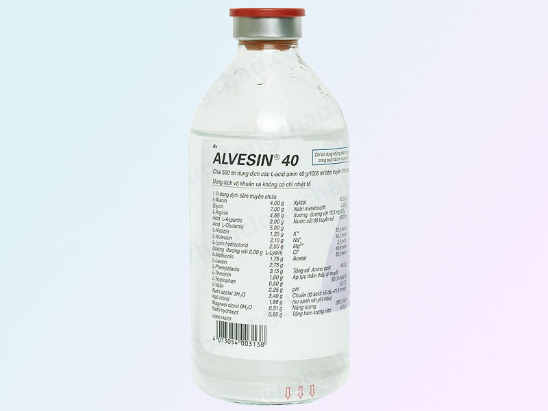 Dung dịch truyền cung cấp acid amin - ALVESIN 40