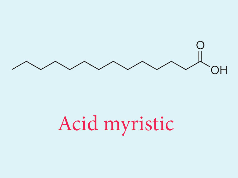 Công thức phân tử của acid myristic