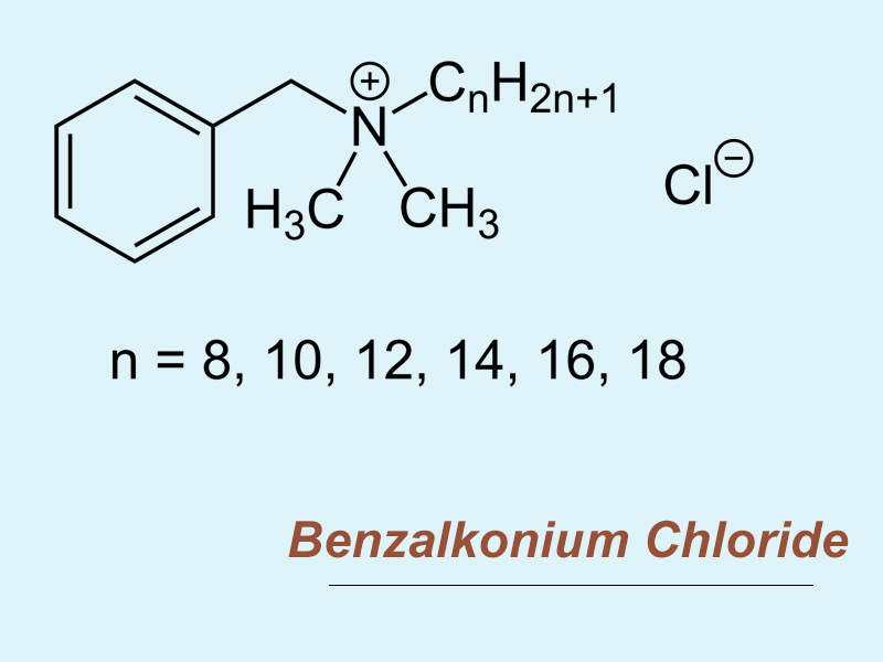 Công thức hóa học của Benzalkonium Chloride