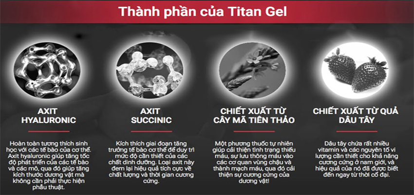 Thành phần titan gel