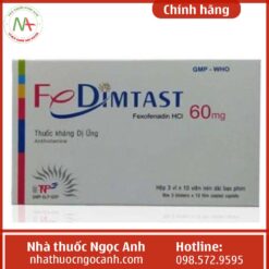 Hộp thuốc Fedimtast 60mg