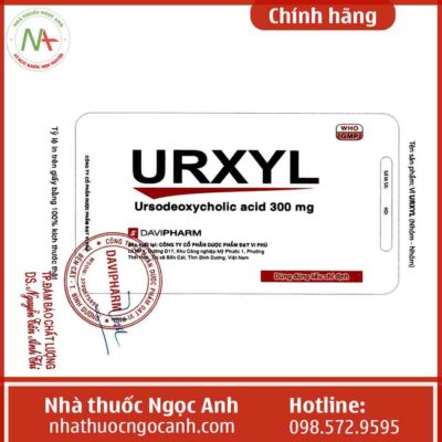 Nhãn thuốc Urxyl