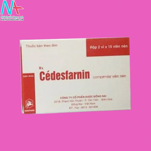 Tác dụng không mong muốn của thuốc Cedesfarnin