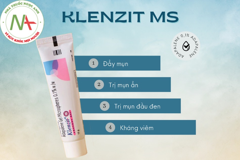 Hình ảnh sản phẩm thuốc trị mụn ẩn cho nam Klenzit MS