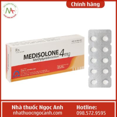 Thuốc Medisolone 4mg giá bao nhiêu??