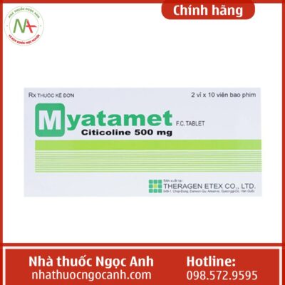 Myatamet Film Coated Tablet là thuốc gì?