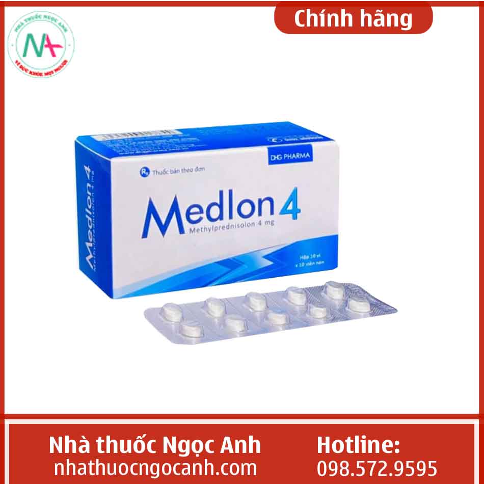 Hình ảnh thuốc Medlon 4mg