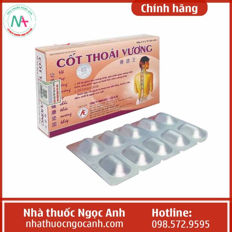 Hình ảnh vỉ Cốt thoái vương mặt trước