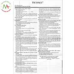 Hướng dẫn sử dụng thuốc Ticonet 30mg