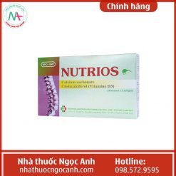 Hình ảnh thuốc Nutrios 750mg trên thị trường