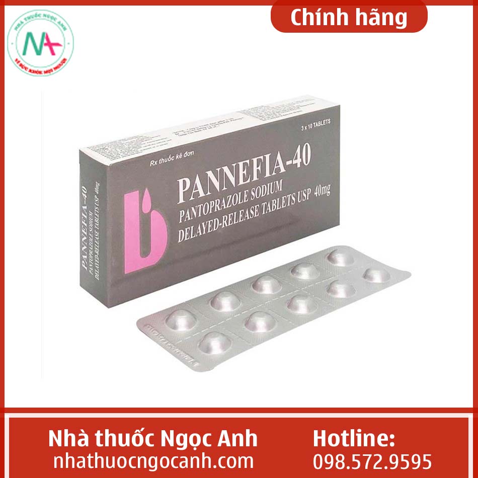 Dạng đóng gói của thuốc Pannefia 40mg