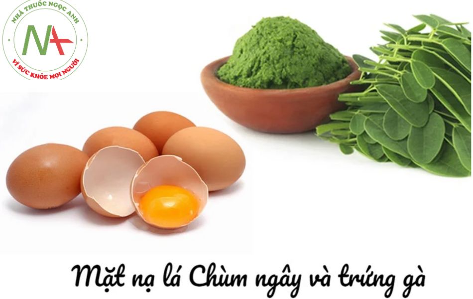 Mặt nạ lá Chùm ngây và trứng gà đẹp da