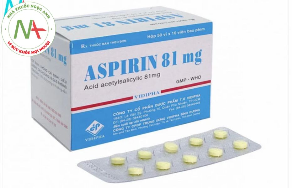 Thuốc giảm đau Aspirin 81mg