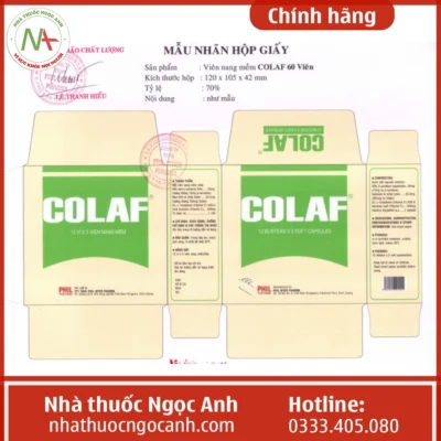 Nhãn thuốc Colaf