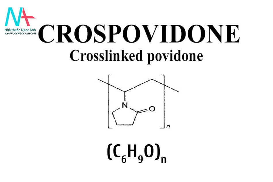 Công thức hoá học của Crospovidone