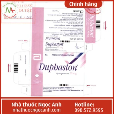 Nhãn thuốc Duphaston