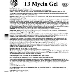 hướng dẫn sử dụng của Gel bôi trị mụn T3 Mycin