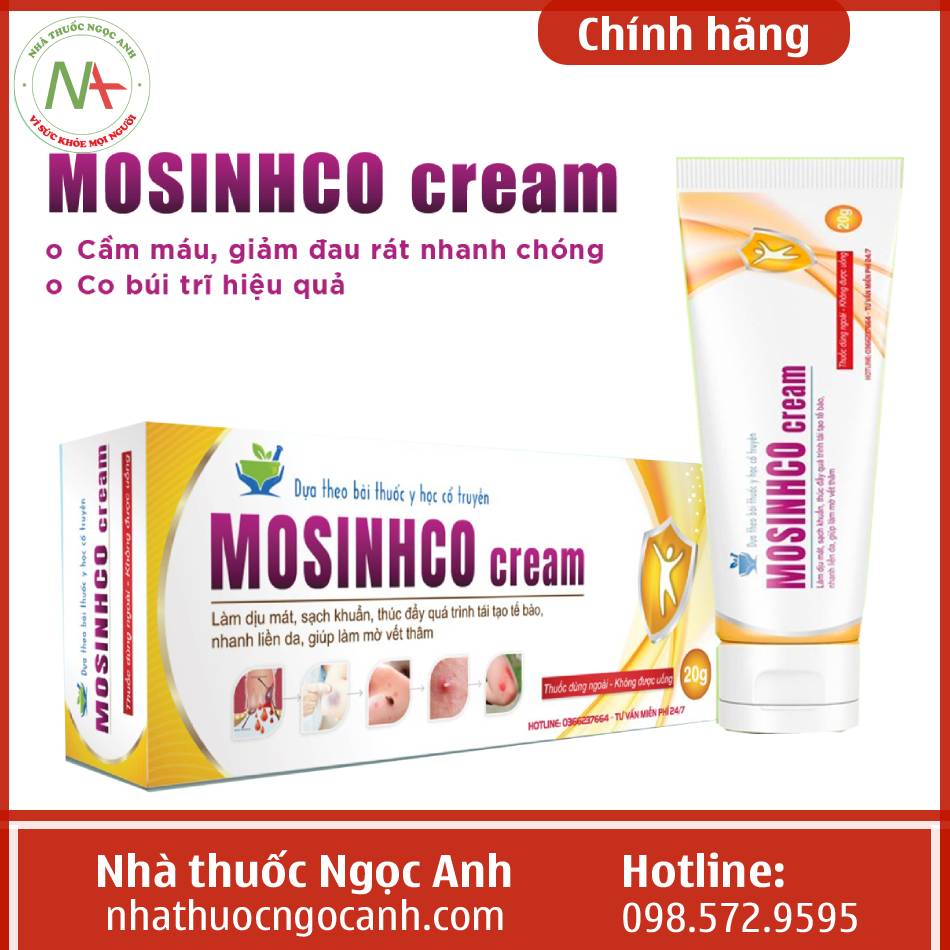  Công dụng của Mosinhco Cream