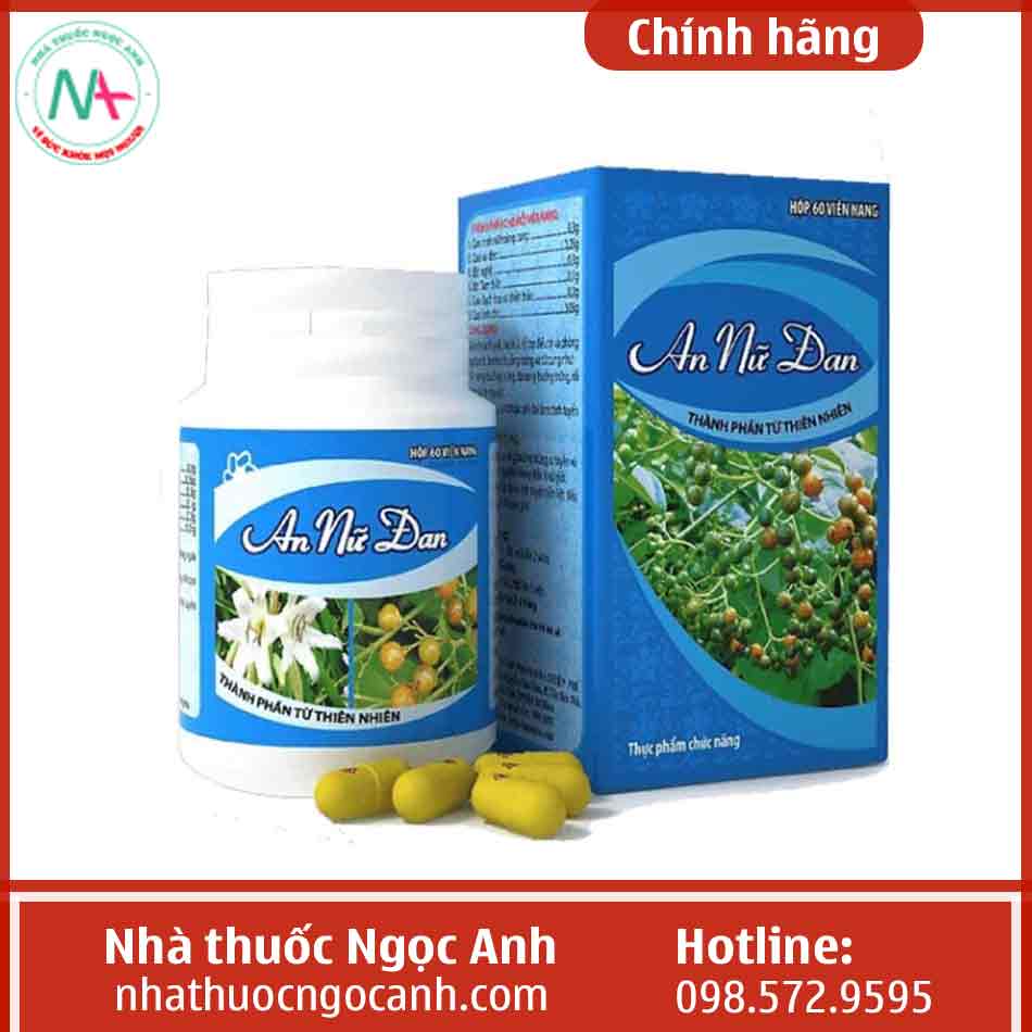 Hình ảnh hộp và viên uống An Nữ Đan