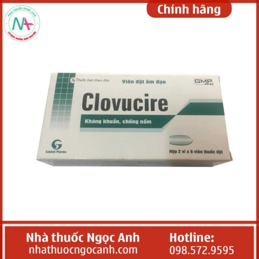 Hình ảnh mặt trước của hộp thuốc Clovucire