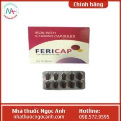 Hình ảnh hộp thuốc và vỉ thuốc Fericap