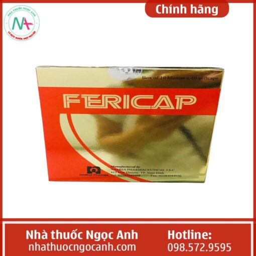 Hình ảnh thuốc Fericap được bán trên thị trường