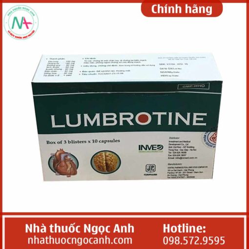 Hình ảnh hộp thuốc Lumbrotine
