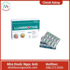 Hình ảnh thuốc Lumbrotine được bán trên thị trường