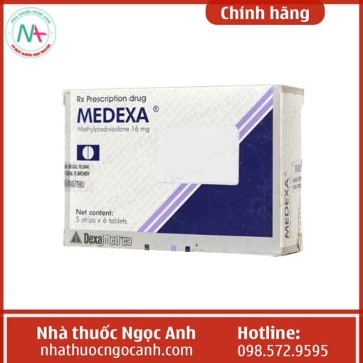 Hình ảnh của hộp thuốc Medexa 16mg