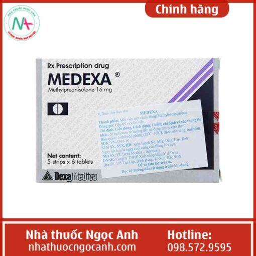 Hình ảnh của hộp thuốc Medexa