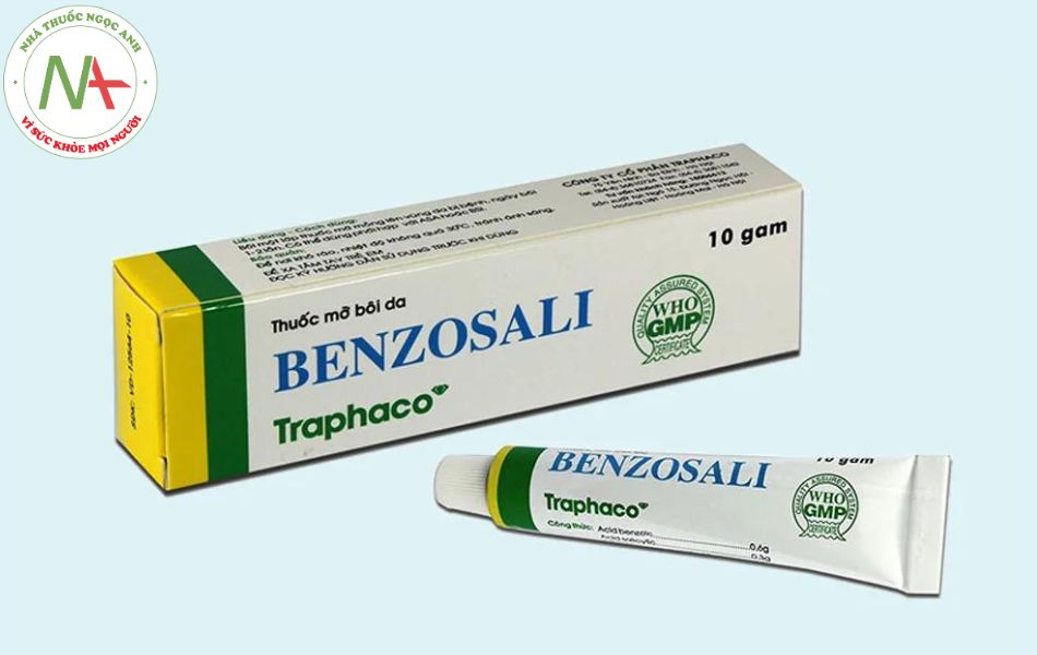 Bào chế thuốc mỡ benzosali dùng để điều trị vấn đề sức khỏe nào?