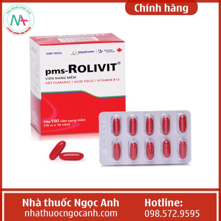 Hộp và vỉ thuốc Rolivit.