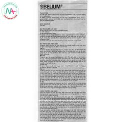 Hình ảnh tờ hướng dẫn sử dụng thuốc Sibelium 5mg