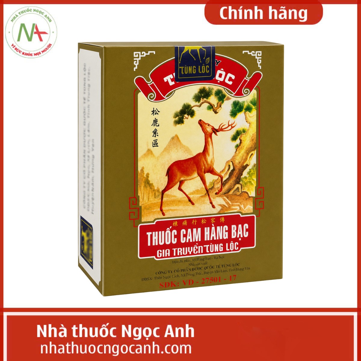 Thuốc Cam Hàng Bạc Tùng Lộc