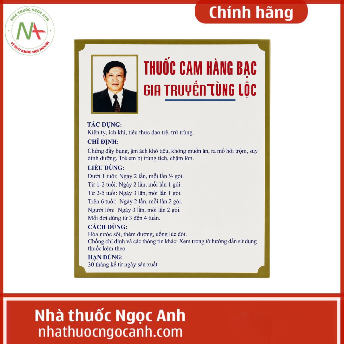 Thuốc Cam Hàng Bạc Tùng Lộc