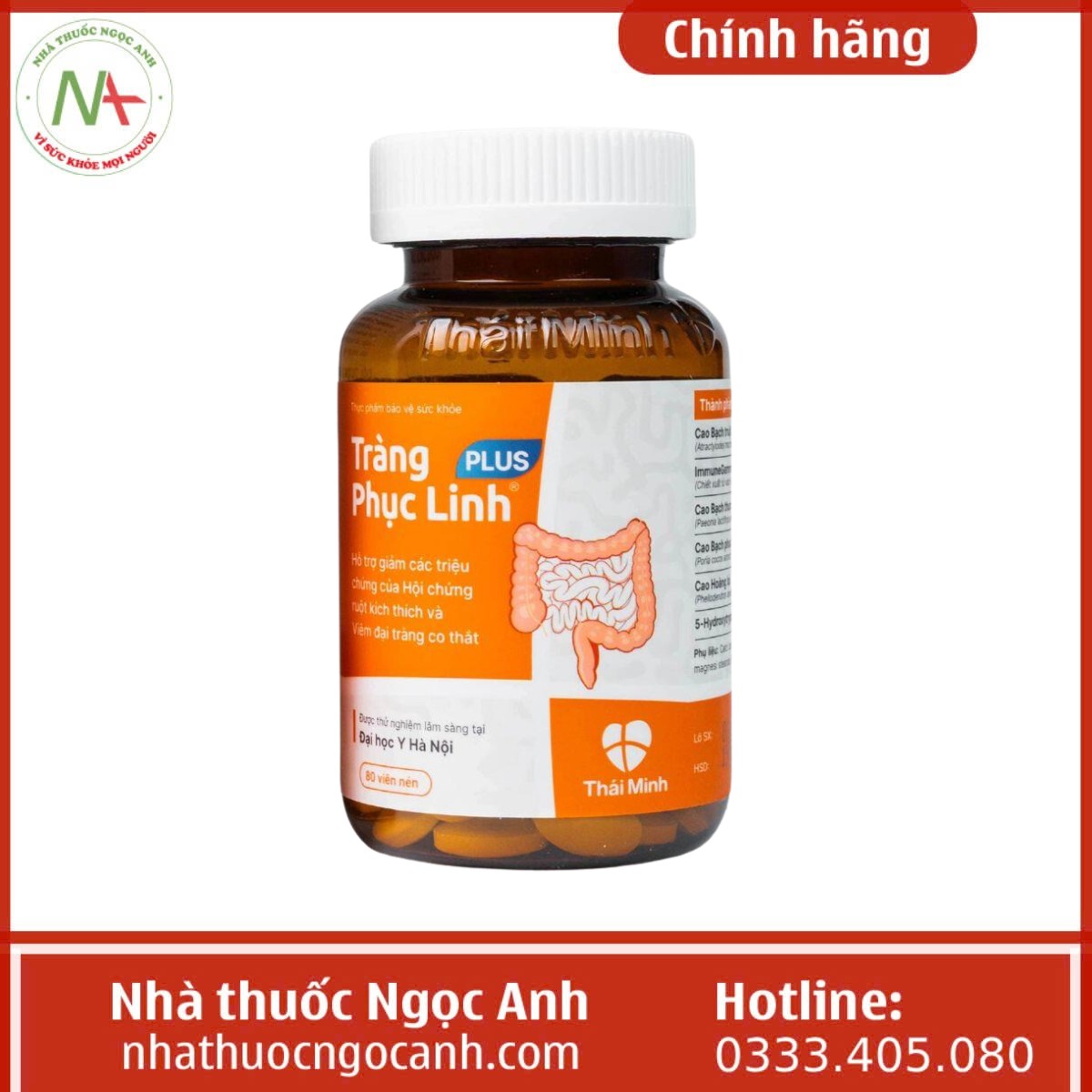 Lọ Tràng phục linh Plus (80 viên)