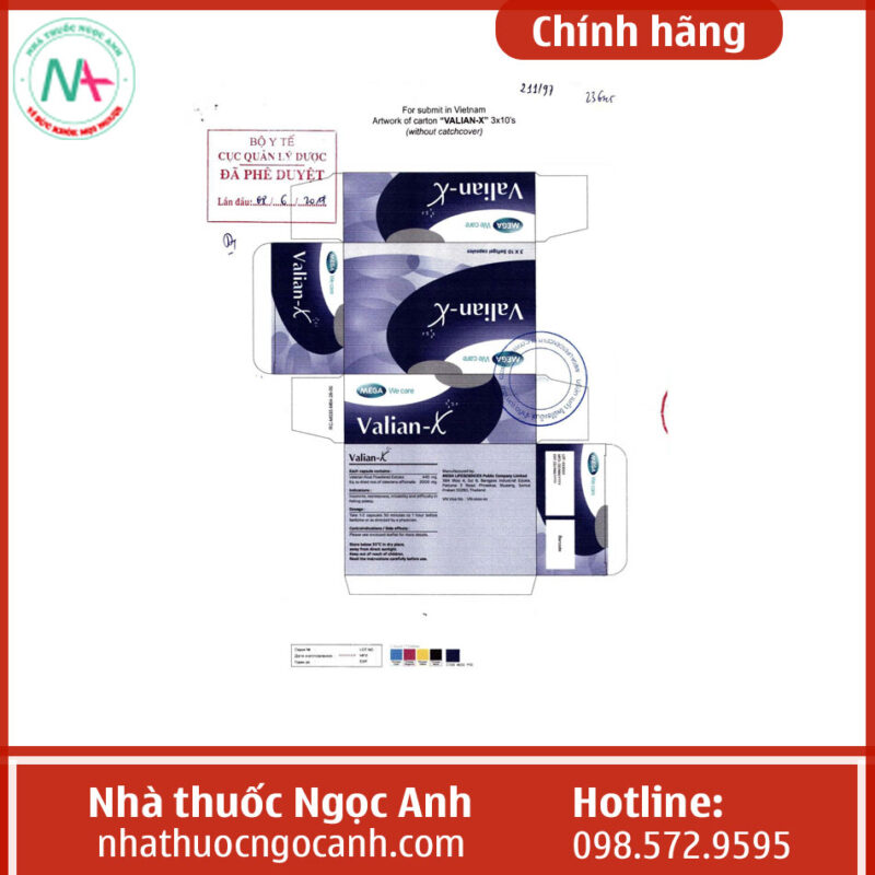 Thuốc Valian-X là thuốc gì, thành phần, giá bao nhiêu, mua ở đâu?