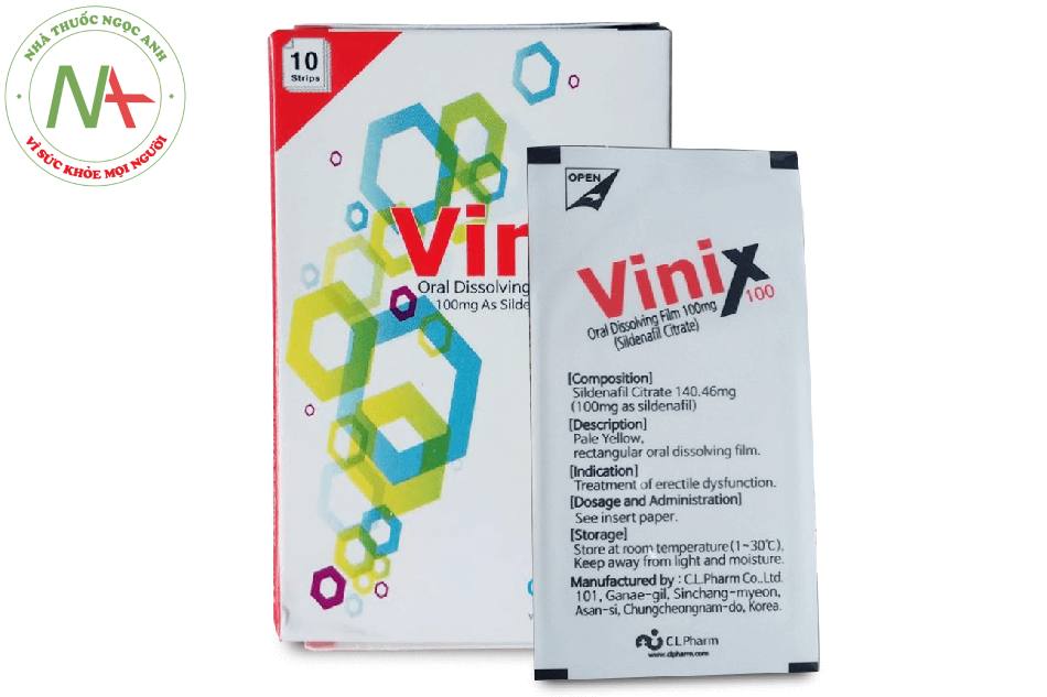 Vinix - tem ngậm điều trị rối loạn cương dương 