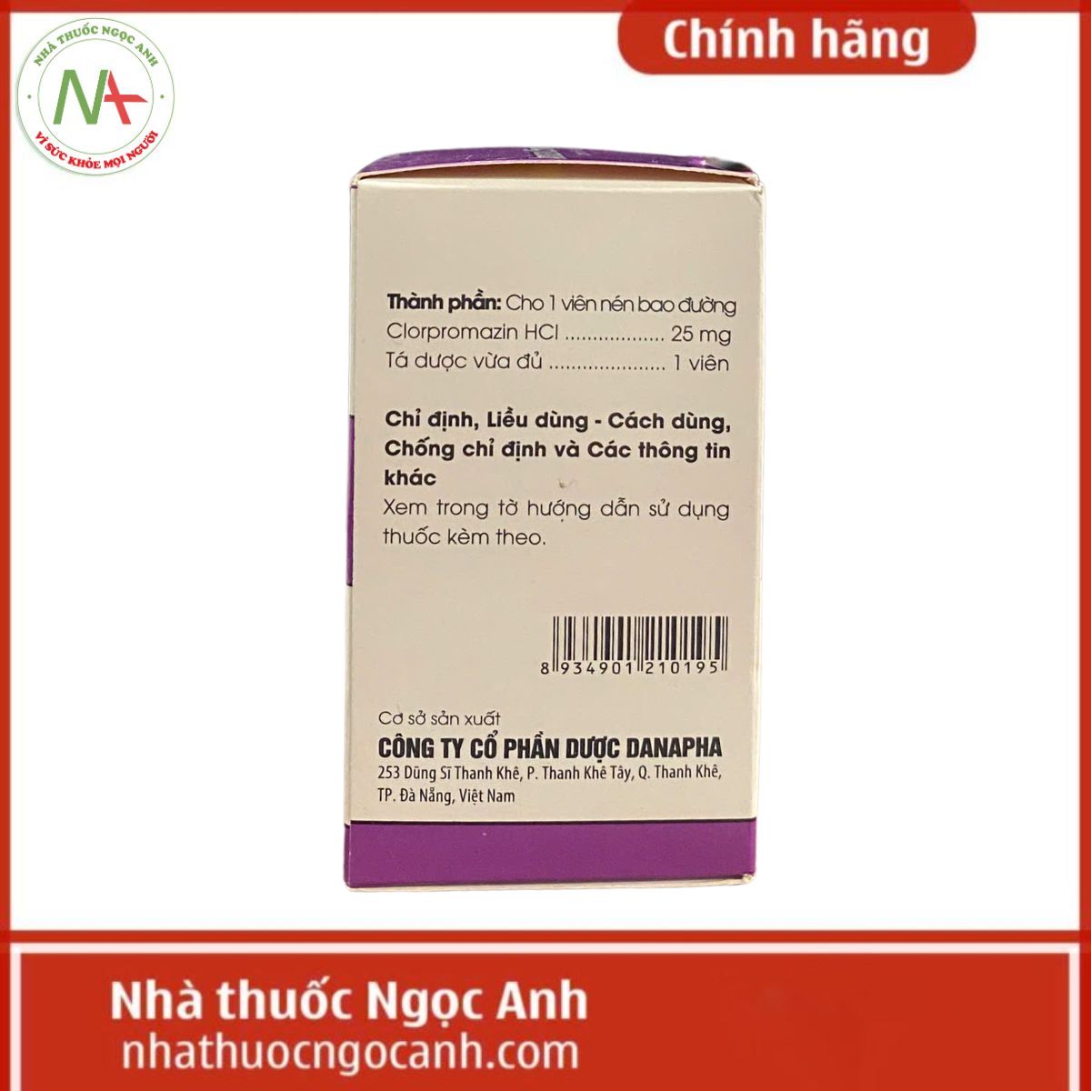 Aminazin 25mg Danapha