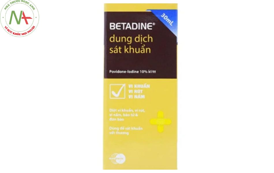Dung dịch sát khuẩn Betadine Antiseptic Solution 30ml