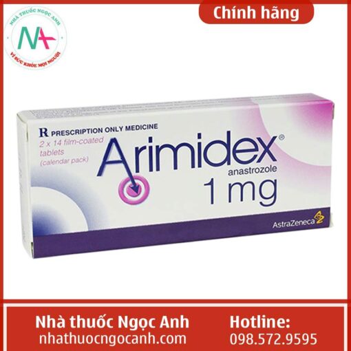 Hình ảnh thuốc Arimidex mặt trước