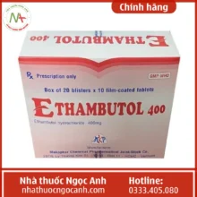 Hộp thuốc Ethambutol 400 Mekophar