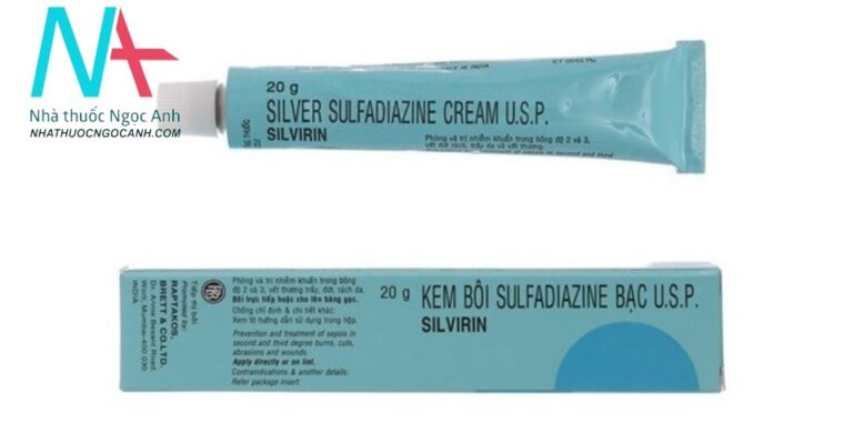 Kem bôi bỏng Bạc (Silver) sulfadiazine 1% của Ấn Độ
