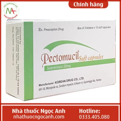 Hộp thuốc Pectomucil Soft Capsule